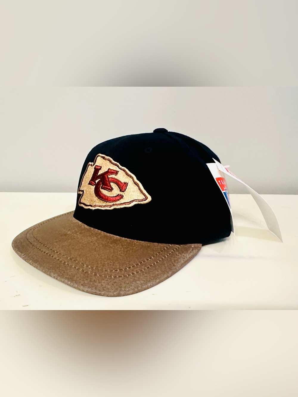Vtg y2K NFL Kansas City Chiefs American Needle Adj. Strapback Hat Wool Blend NWT